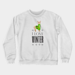 Christmas quotes with llama design Crewneck Sweatshirt